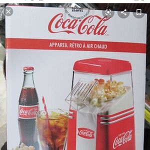 Coca cola brand air popper popcorn maker EUC